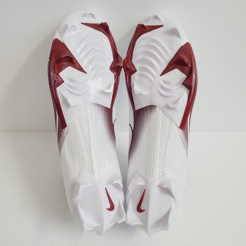 NEW Nike Vapor Edge Pro 360 Football Cleats CV6345-105 Size 14 White Burgandy - Picture 6 of 7